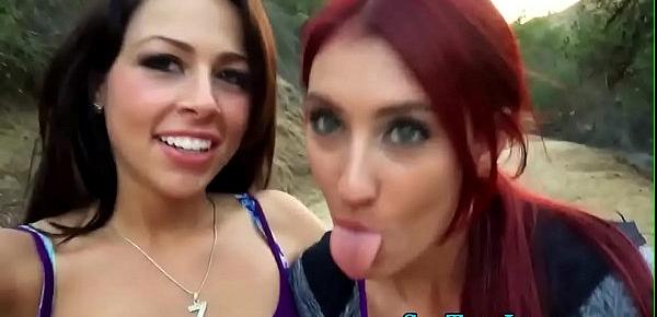  Lesbians eat out in pov